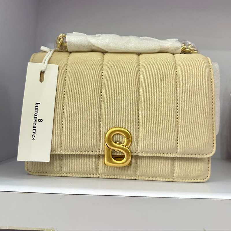 NORA DENIM BAG BEIGE
