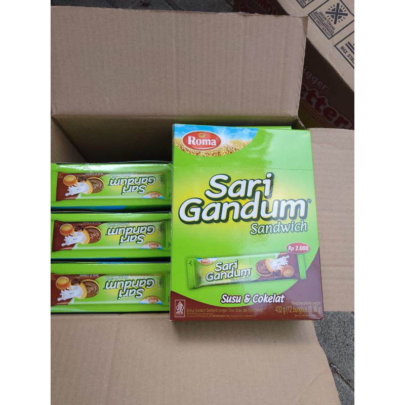 

biskuit roma sari gandum 1 pack isi 12