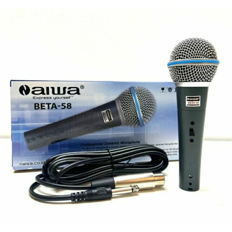 Mic kabel beta 58 Naiwa Beta 58 original Mic vocal karoeke