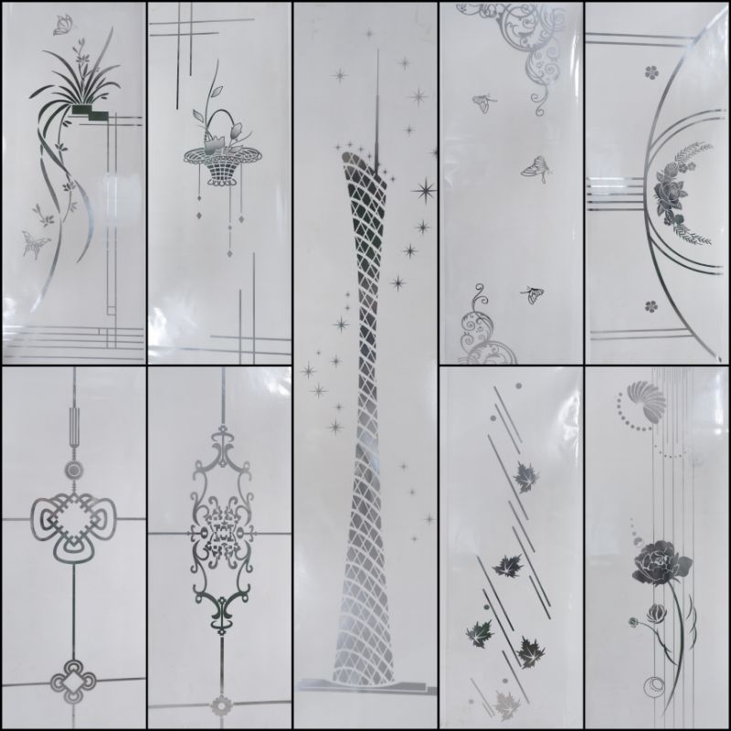 (180x60cm)STICKER KACA FILM SANDBLAST  PREMIUM PINTU KAMAR MANDI / JENDELA KACA RUMAH