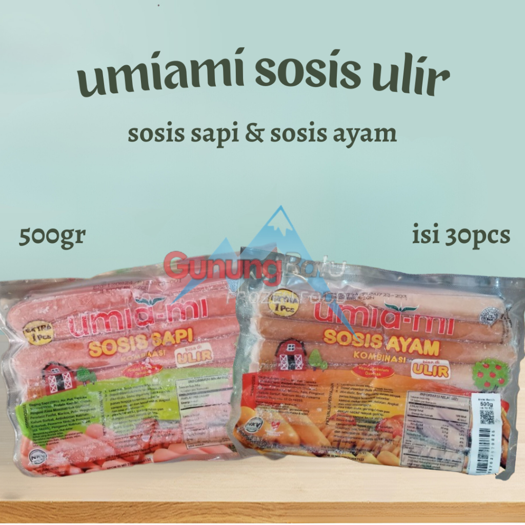 

UMIAMI SOSIS ULIR 30PCS VARIAN SAPI/AYAM