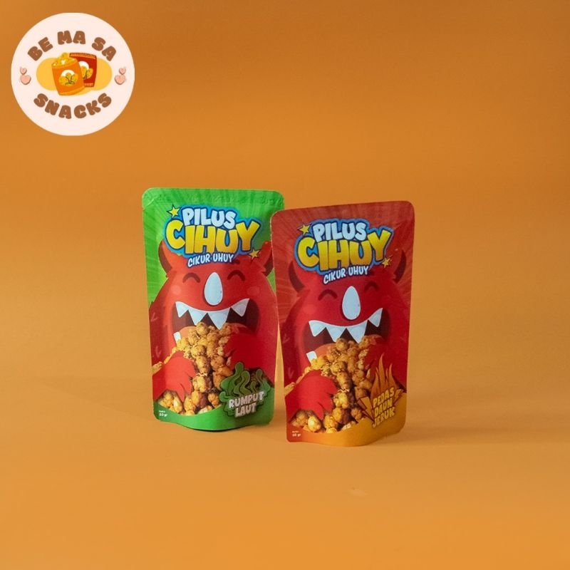

PROMO!!! Cemilan Virall Murah Pilus Cihuy / 1 @50gr - BeMaSa Snack