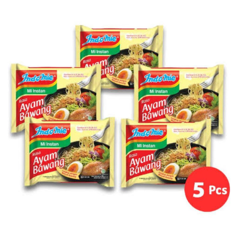 

Indomie Ayam Bawang 5 Bungkus