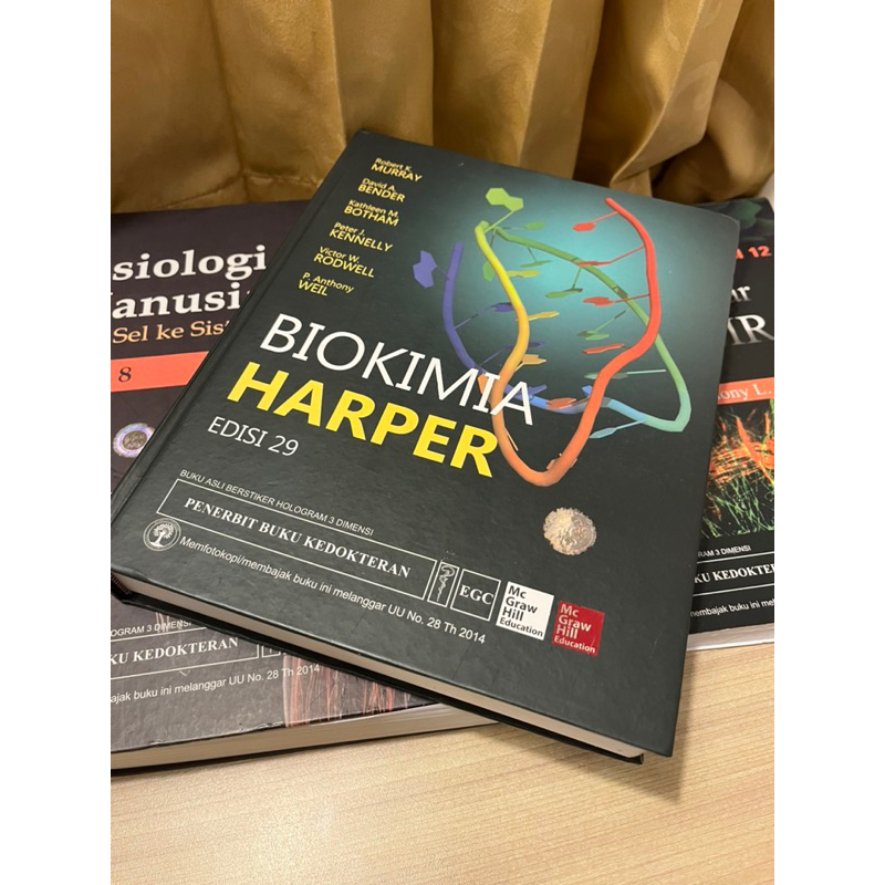 (PRELOVED) Buku Biokimia Harper & Histologi Junqueira Original NEGO tipis MABA FK