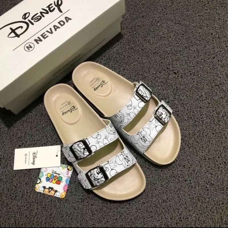 sandal slop Disney sandal wanita Nevada motif kartun sandal cewek murah