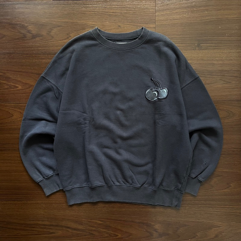 Kirsh Small Logo Charcoal Sweatshirt