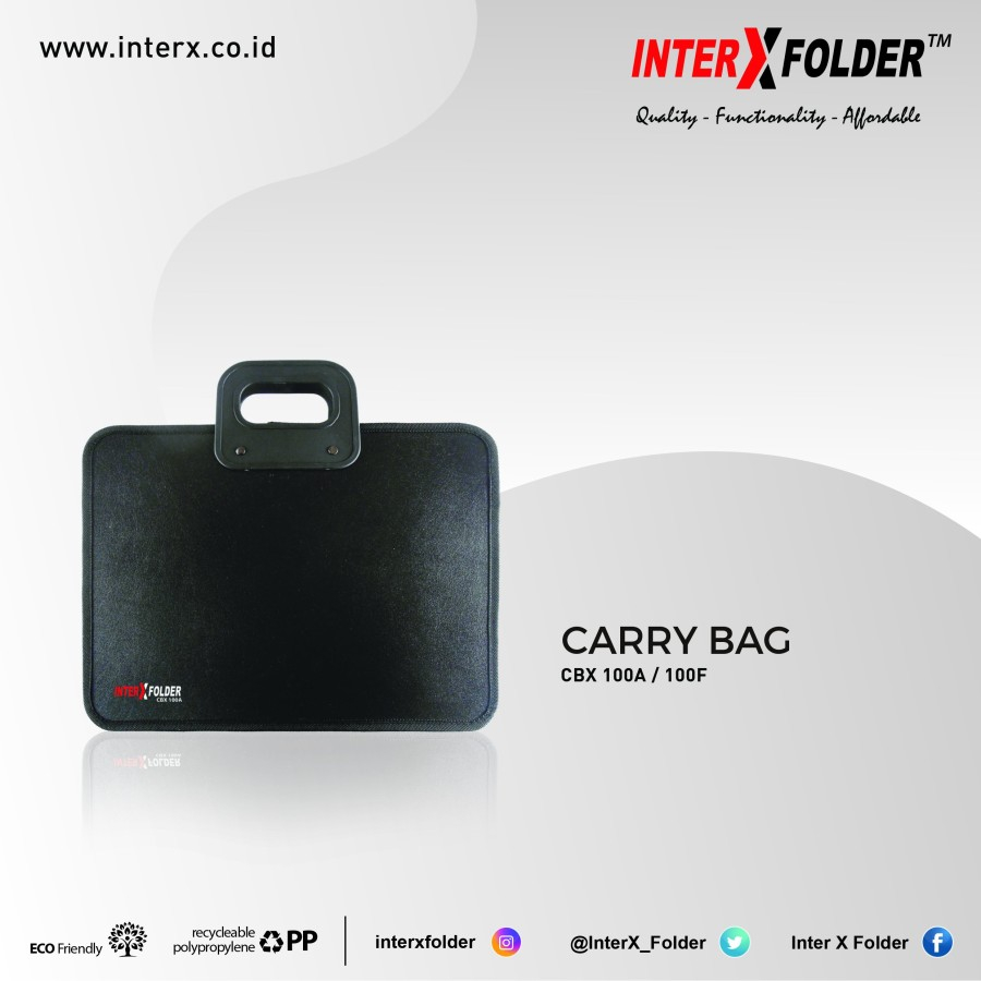 

Zipper Bag InterX Carry Bag A4 (black)