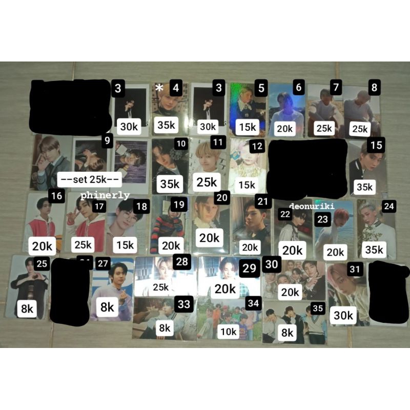 photocard tc enhypen sunoo jay heeseung ni-ki grup tranding card en-connect pc