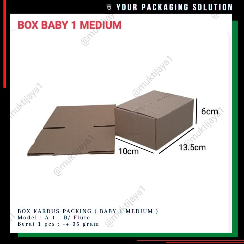 

BOX BABY 1 MEDIUM • 13.5x10x6cm • Kotak/ Kardus/ Karton