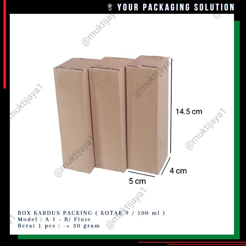 

BOX KOTAK 9 (100ml) • 5x4x14.5cm • Kotak/ Kardus/ Karton