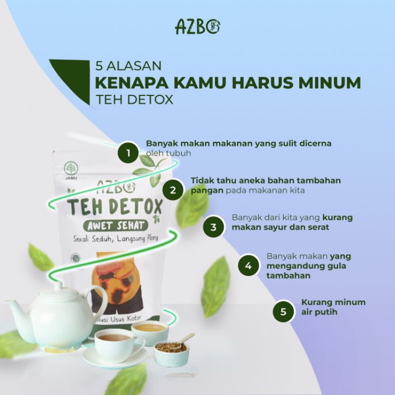 

Teh Detox Awet Sehat / Detox Usus Kotor / Pelancar BAB