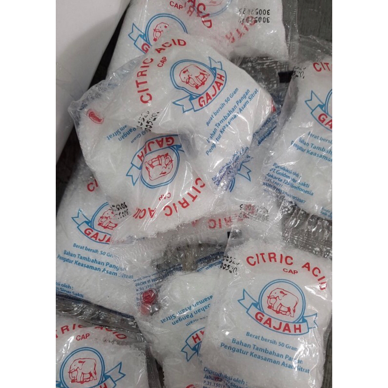 

citric acid cap gajah 50g