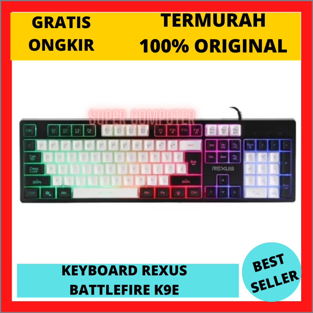 S.C KEYBOARD GAMING REXUS Battlefire K9E Semi Mechanical RGB / KEYBOARD GAMING