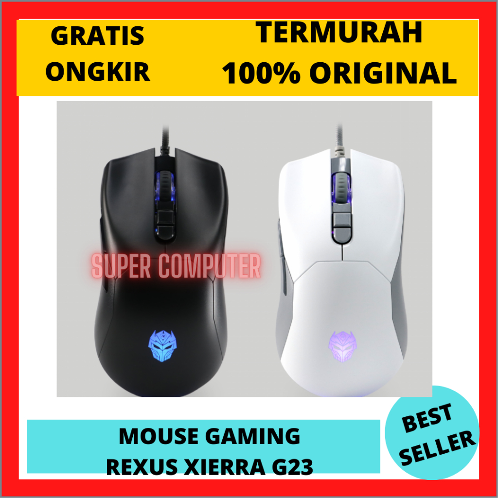 S.C MOUSE GAMING REXUS XIERRA G23 RGB / MOUSE GAMING / MOUSE REXUS