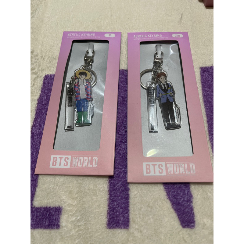 READY STOCK BTS WORLD ACRYLIC KEYRING TAEHYUNG JIN