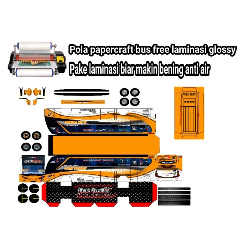 lembaran bus Conan skala 50/pola papercraft bus harga termurah