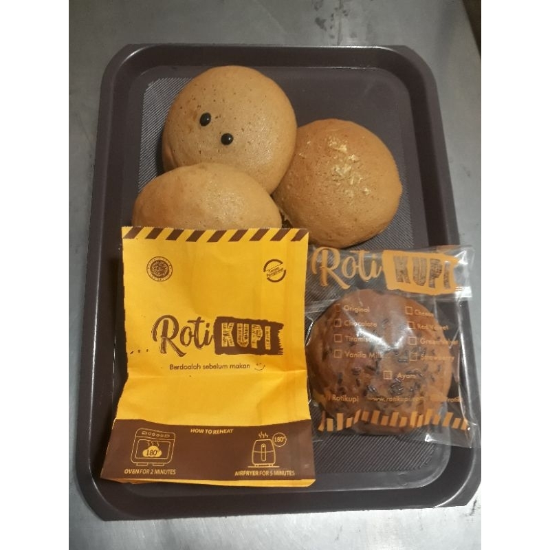 

Roti Kupi aroma kopi isi 3 perpaket.promo launching beli 1 paket free 1 pcs rasa random