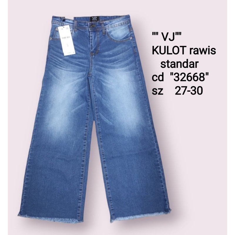 CELANA JEANS WANITA KULOT JUMBO VJ JEANS IMPORT