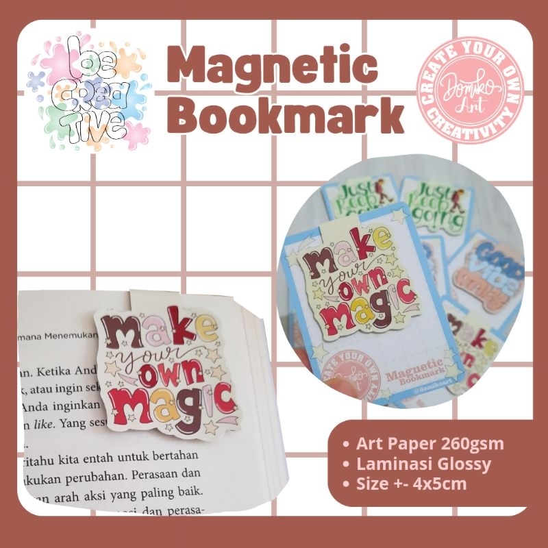 

Magnetic Bookmark MAKE YOUR OWN MAGIC
