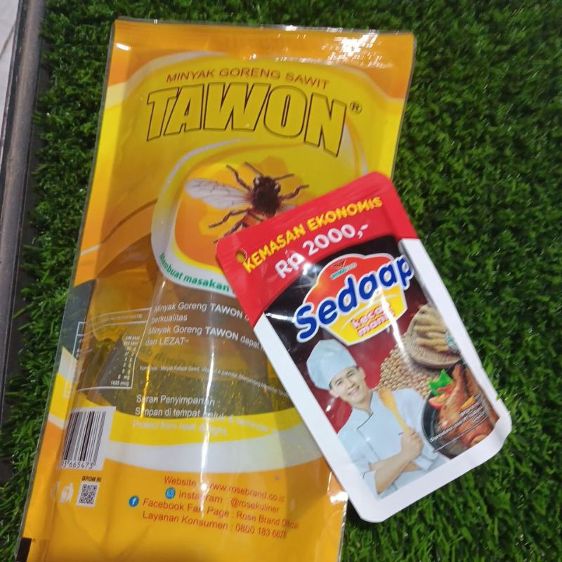 

paket minyak goreng tawon +kecap