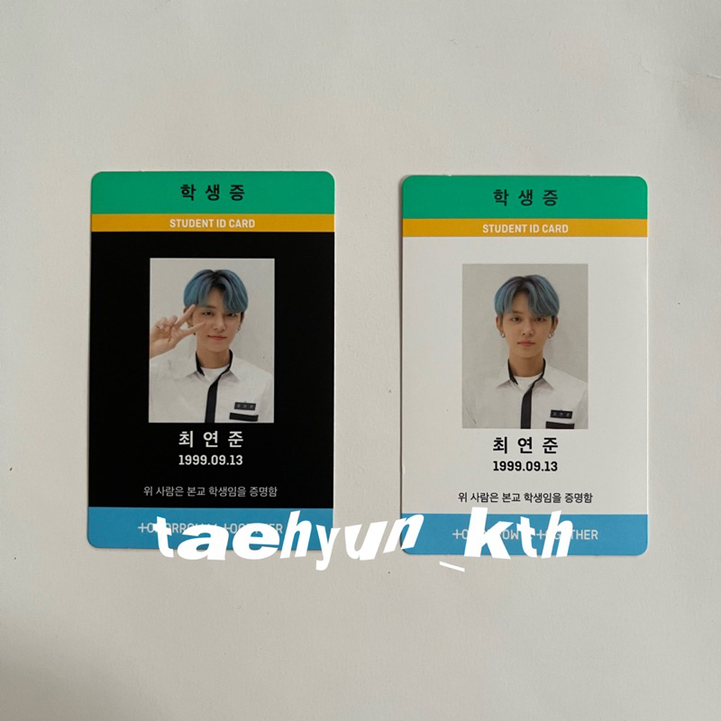 TXT YEONJUN TDCM ARCADIA SANCTUARY STUDENT ID CARD MAGIC ALBUM PHOTOCARD PC