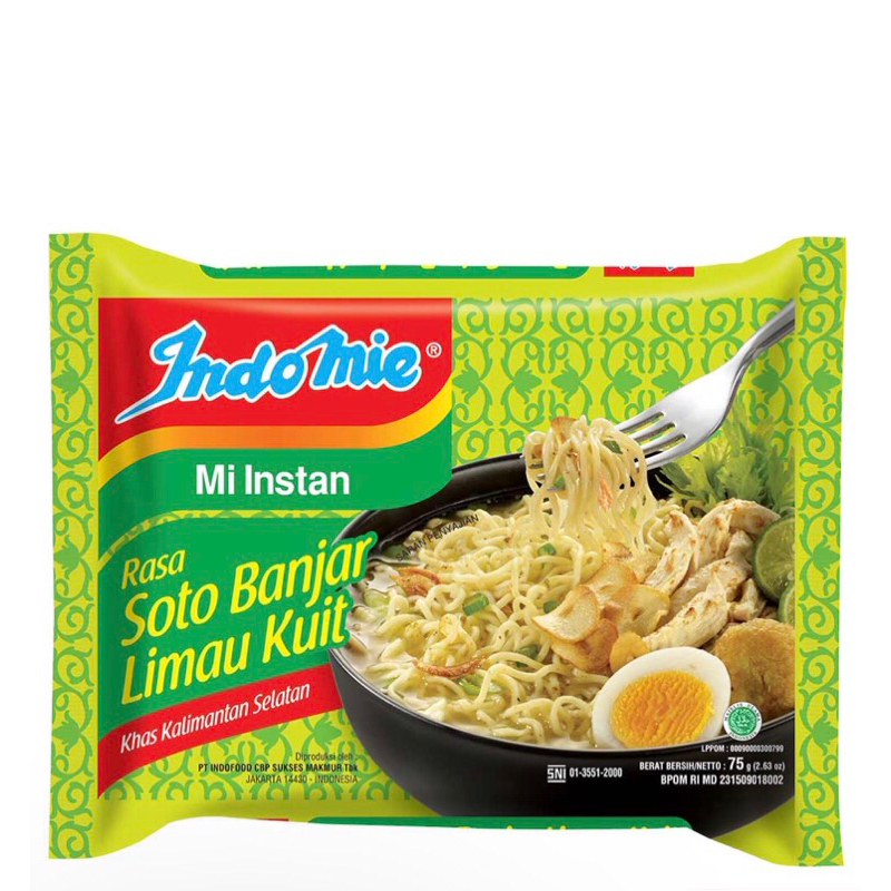 

Indomie Mie Instant Kuah Goreng Kebuli Rawon Kari ayam Soto Banjar Limau Kuit Mi celor