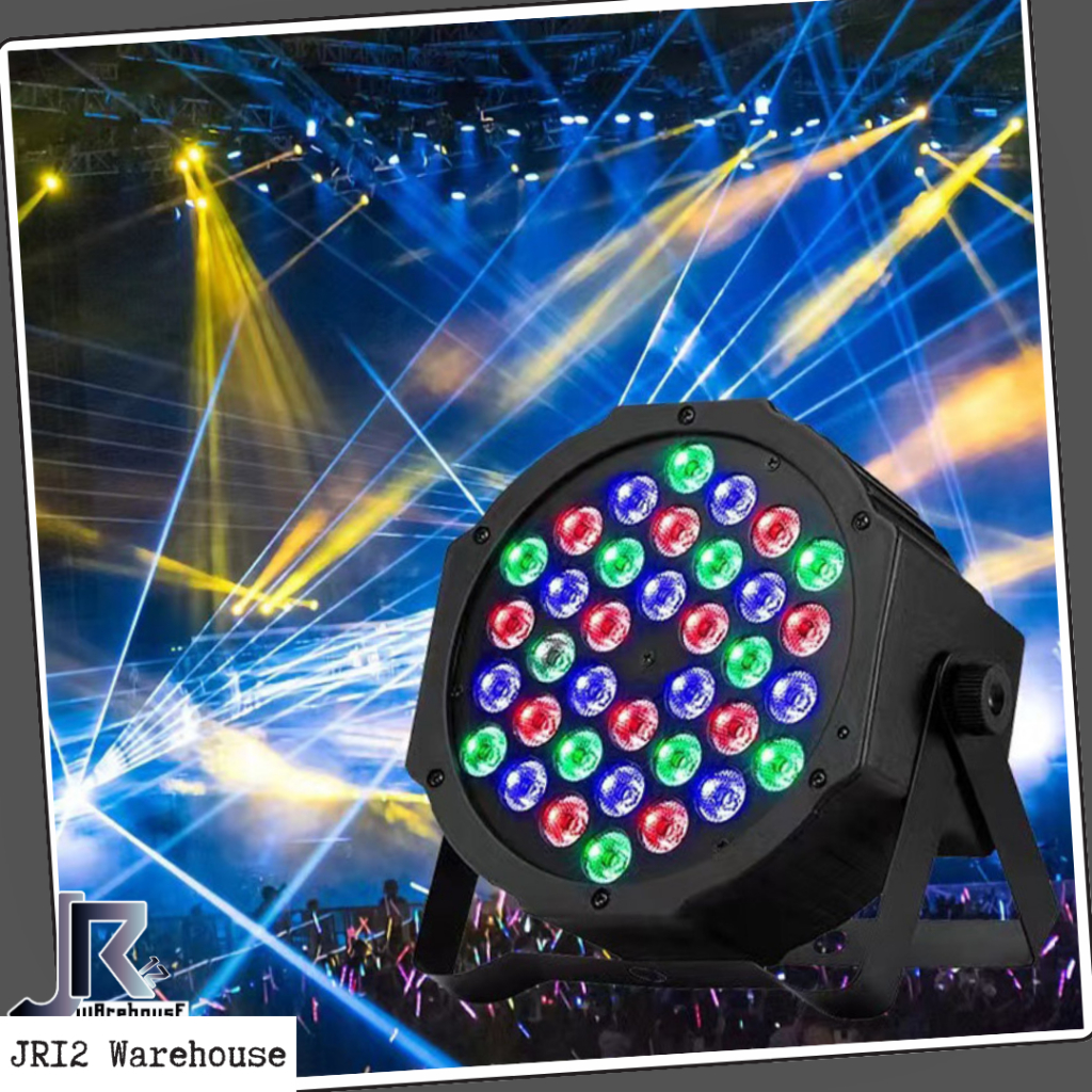 Lampu Sorot Panggung Disco DJ DMX Port PAR LED Proyektor Lampu Tembak Disko Parled Dekorasi Panggung