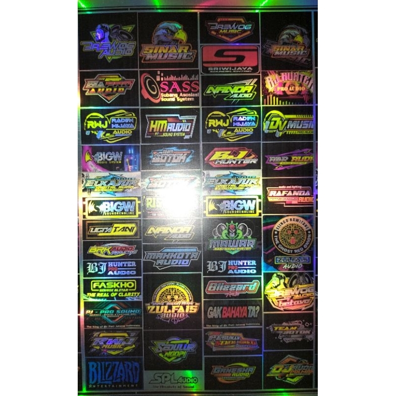 

Stiker Logo Soundsystem Hologram 1 Lembar