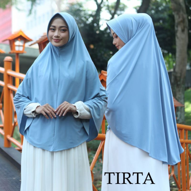 cod,jilbab bergo TIRTA polos size XXL  hijab instan sorong bahan Jersey premium Korea Khimar pet  ke