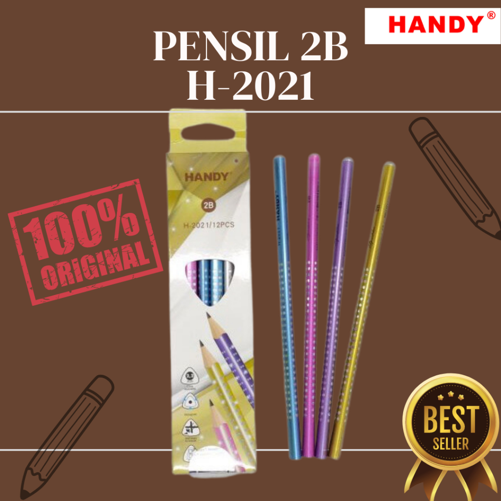 

Pensil Handy 2B Sparkles Series H-2021/ Pensil Handy