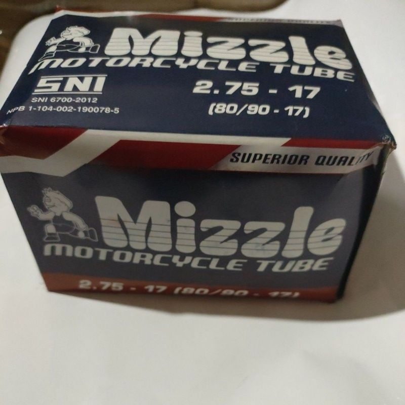 Ban dalam Mizzle ukuran 80/90 ring 17