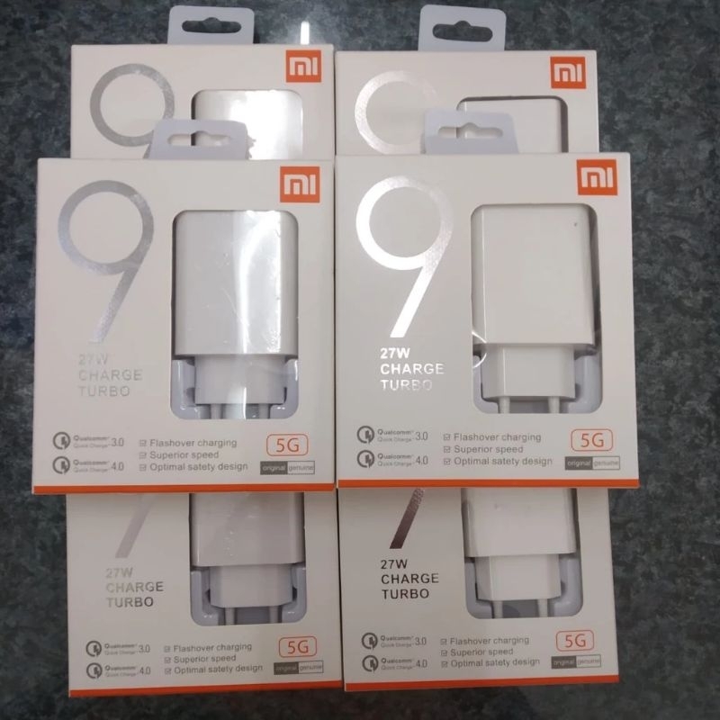 Charger Xiaomi Redmi Fast Charging 18W 22W 27W 33W 55W 67W Turbo Charging Original turbo on REDMI NOTE 9 9PRO NOTE 8 NOTE 7 DLL