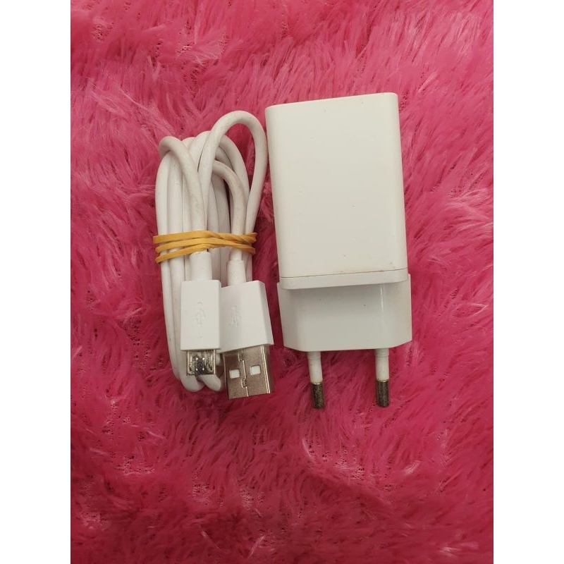 charger original bawaan hp Oppo 1A micro usb A37 dll