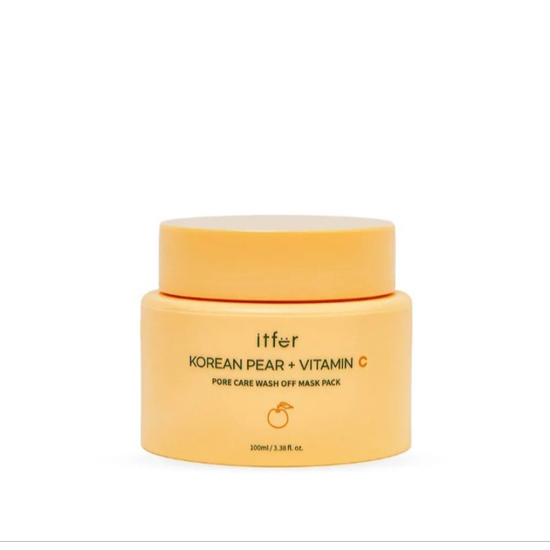 Itfer Korean Pear + Vitamin C Pore Care Wash Off Mask Pack