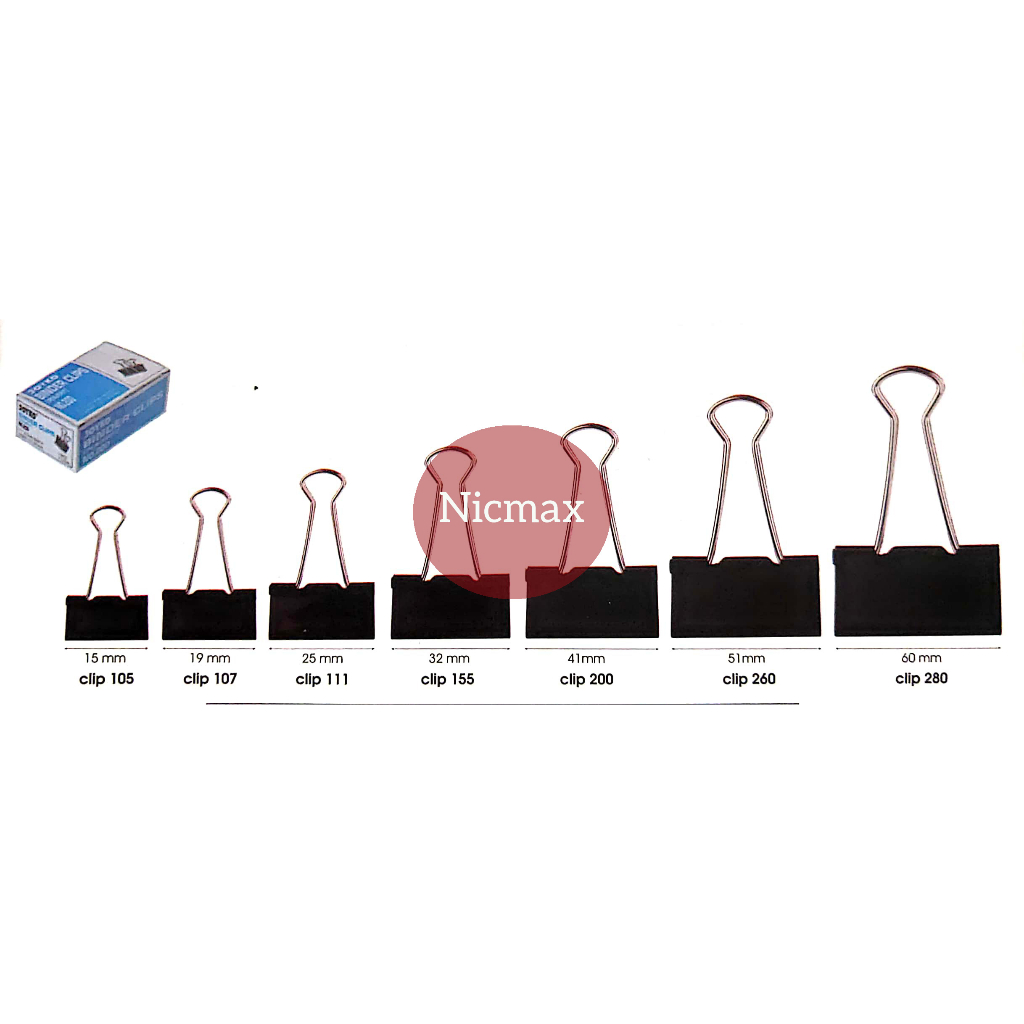 

Binder Clip / Klip Penjepit Kertas Joyko Black 105 ~ 155