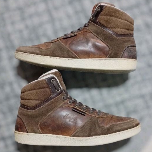 Sepatu Kulit Asli Leather Shoes Original BB Footwear Boots Sneaker Second Size 43