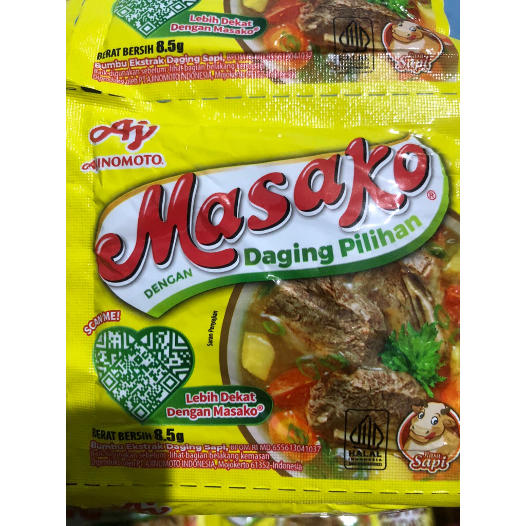 

Masako® Bumbu Kaldu Penyedap Rasa Sapi Kemasan 8.5g (1 Pcs)