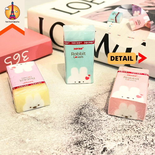 

Penghapus Karet Joyko ER-132 Motif Kelinci Rabbit Love Eraser Stationery For School Alat Tulis Kantor Sekolah Ready Grosir Kado Ulang Tahun