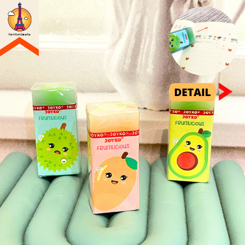 

Penghapus Karet Joyko ER-135 Motif Buah Fruit Eraser Stationery For School Alat Tulis Kantor Sekolah Ready Grosir Kado Ulang Tahun