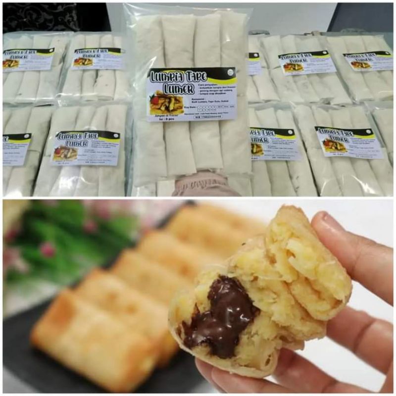 LUMPIA TAPE LUMER FROZEN ISI 8 / LUMPIA TAPE FROZEN ENAK / LUMPIA TAPE FROZEN MURAH / OLAHAN TAPE ENAK MURAH / FROZEN FOOD MURAH ENAK HALAL