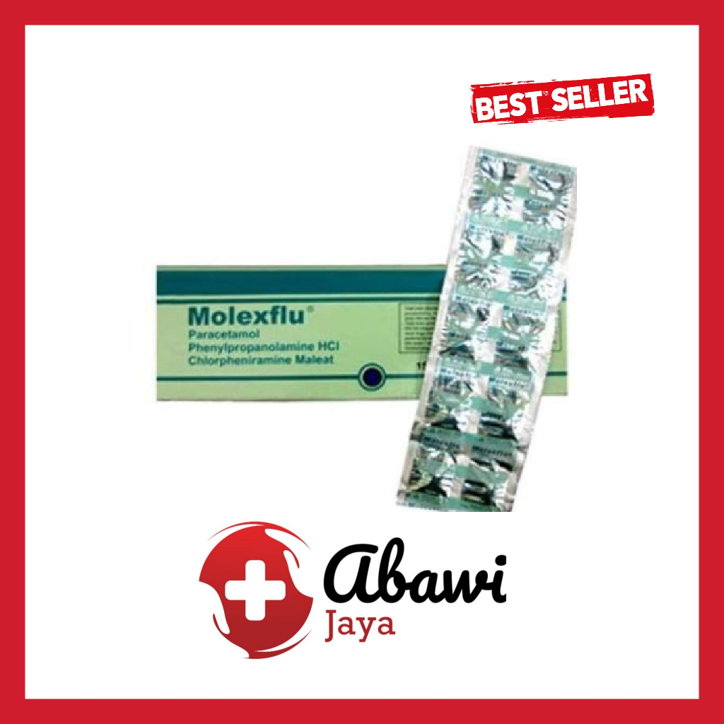[AB] Molexflu Isi 10 Tablet - Obat Batuk Pilek