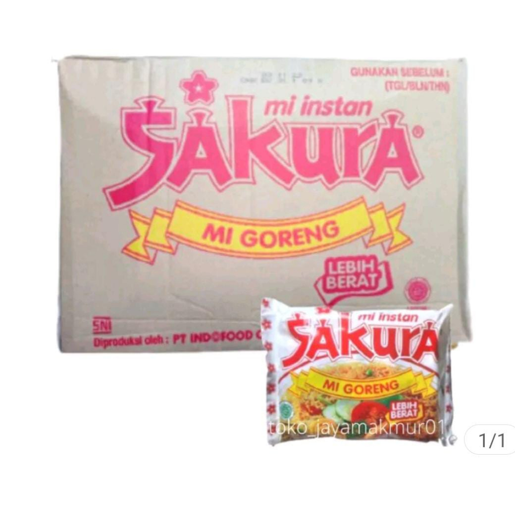 

SAKURA MIE GORENG ISI 40 PCS 1 DUS