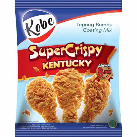 

KOBE TEPUNG BUMBU KENTUCKY SUPER CRISPY KEMASAN 200 GRAM SUPER MURAH