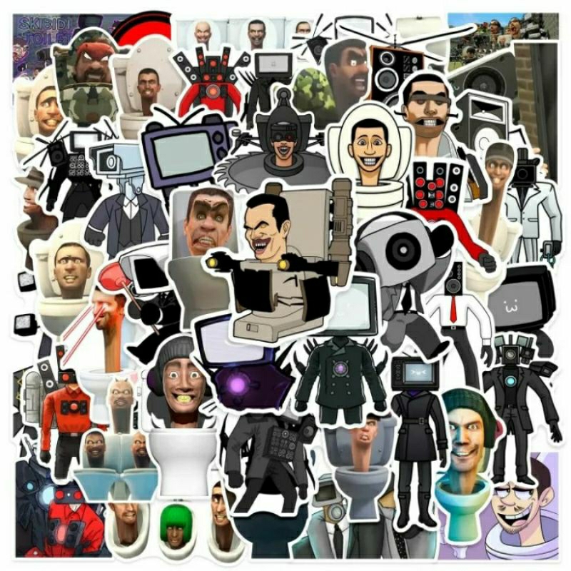 

Stiker Cutting SKIBIDI TOILET Vinyl Stiker Laptop|Stiker Tumbler|Stiker Koper Hp Anti Air Dan Lainya