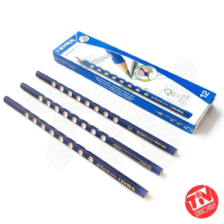 

Pensil Lyra Groove Slim HB Triangle Natural Grip Zone