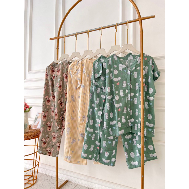 V Set Kulot Panjang // Setcel jumbo rayon