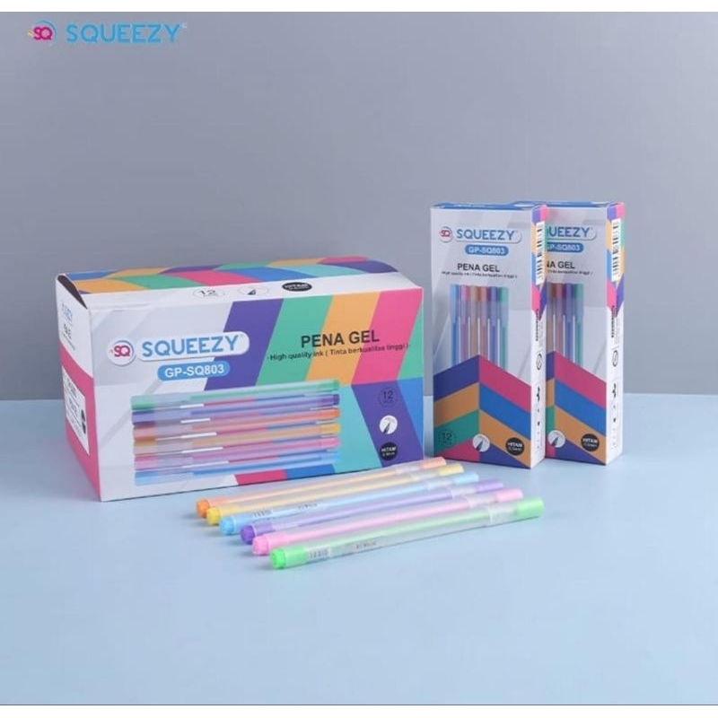

PULPEN GEL SQUEEZY/PULPEN LUCU/PULPEN FANCY ISI 12 PCS