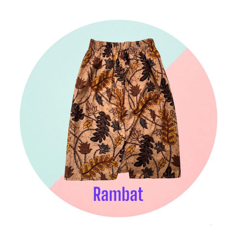 Rok Span Batik Prada Pendek