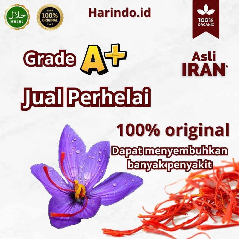 

Saffron Iran grade A+ super premium 100% original per 1 helai