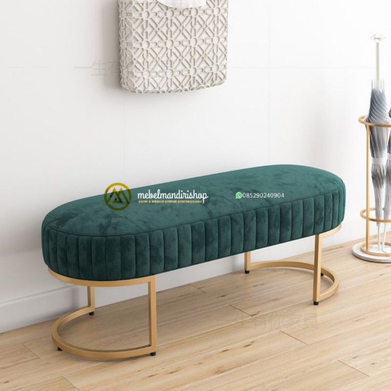 Sofa Bench Panjang Murah,Kursi Stool Panjang Kaki Besi Murah